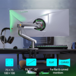 North Bayou Gaming Monitor Arm A5 – Ergonomic Gas Spring Mount (27"-50") - Image 7