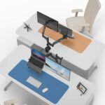 2in-1 Dual Desk Arm mount for Laptop & Monitors (H180 fp-2) Space Saving Setup - Image 3