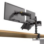 2in-1 Dual Desk Arm mount for Laptop & Monitors (H180 fp-2) Space Saving Setup - Image 4