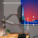 Gaming Monitor Arm A7 for Flat, Ultrawide & Curved Monitors 27–50 Inch - Image 3