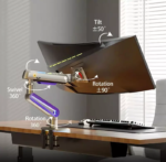 NB NORTH BAYOU G70 RGB 22-70 Inch – Gaming Monitor Stand Arm - Image 3