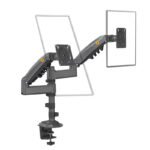 North Bayou H180 Dual 17-27 Inch – Dual Monitor Desk Stand