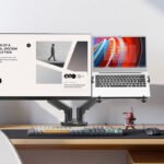 North Bayou H180-FP 22-32 Inch – Dual Desk Stand - Image 3