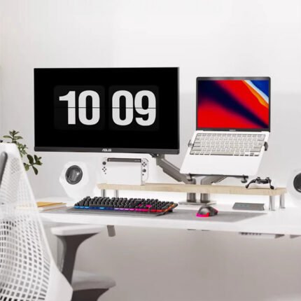North Bayou H180-FP 22-32 Inch – Dual Desk Stand