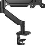 Beauty Beast Monitor Arm Desk Mount for 17-30 inch Screens, Full Motion Articulating Gas Spring Monitor Stand, Height Adjustable VESA Mount 75x75/100x100mm, Capacity 2-9kg, Cold Rolled Steel, Black