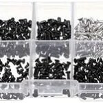 MySouqEg Store | Laptop Screw Kit 500pcs, M2 M2.5 M3 Carbon Steel Cross Recessed Head Screws, Black and Silver Computer Repair Hardware Set with Storage Box