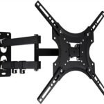 Movable Monitor Stand for 32-55 Inch TV Tilting and Rotating – Strong Wall Mount Holds up to 27 kg and Extendable.