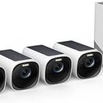 eufy Security eufyCam S330 (eufyCam 3) 4-Cam Kit, Security Camera Outdoor Wireless, 4K with Integrated Solar Panel, Face Recognition AI, Expandable Local Storage, Spotlight, No Monthly Fee