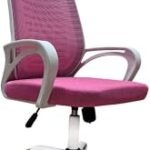 Home Office chair desk chair, Mesh Chair with Headrest (With Headrest, Pink)