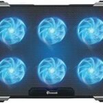 ICE06N Laptop Cooler – 6-Fan Cooling Stand with LED & USB