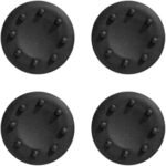 4 x Silicone Analog Joystick Thumbstcks Thumb Stick Grips Caps Compatible with PS4 PS5 BOX One 360 Controllers (Black)