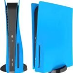 Face Plate Cover Shell for PS5 Disc Edition Console Faceplates, Playstation 5 Accessories Protective Replacement Panels (Starlight Blue)