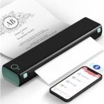 Phomemo M08F-Letter Portable Printer, Wireless, Inkless Thermal, Compatible with 8.5 x 11 Inches, Monochrome, for Travel, Office, Home, Business, Education | Wireless Bluetooth Small Mobile Compact Printer for Home Use Car School Office Compatible with Phone, Tablet & Laptop